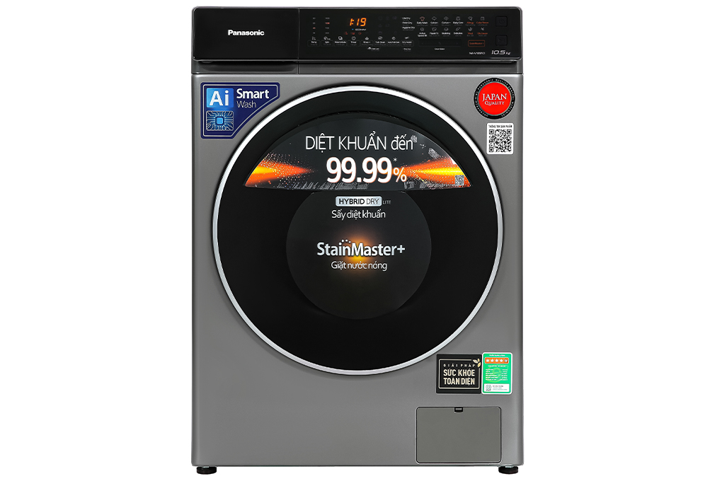 Máy giặt Panasonic Inverter 10.5 Kg NA-V105FC1LV - Hàng chính hãng