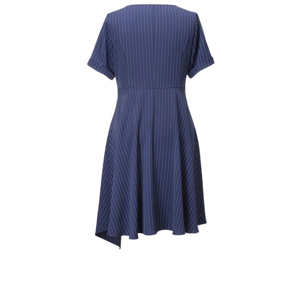 Dress88-ĐẦM SỌC CÁCH ĐIỆU TAY NGẮN BIGSIZE s-6xl