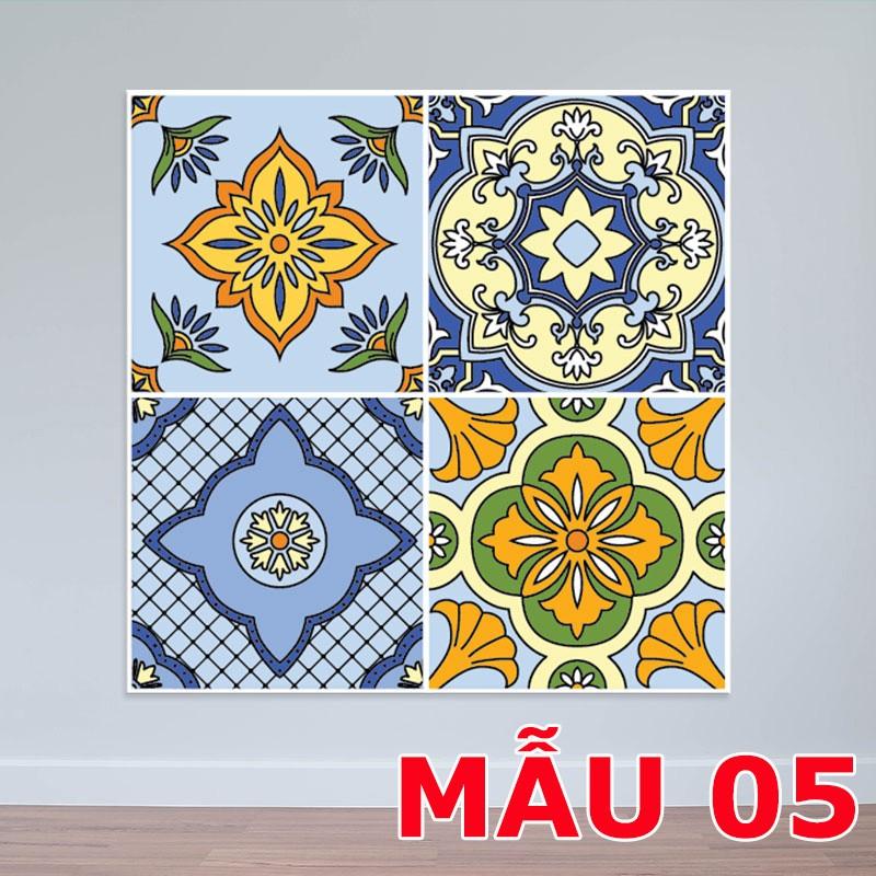 SẴN DECAL GẠCH BÔNG RETRO 36 Ô 20X20