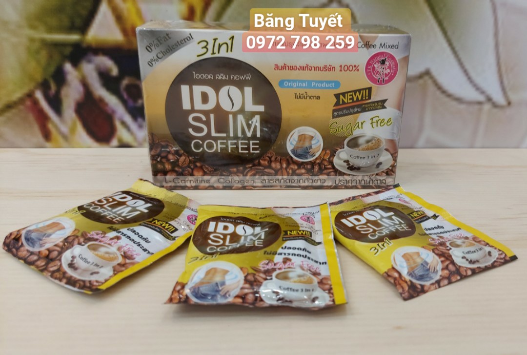 Cà phê idol slim 3in1 giảm cân Thái Lan ( hộp 10 gói )