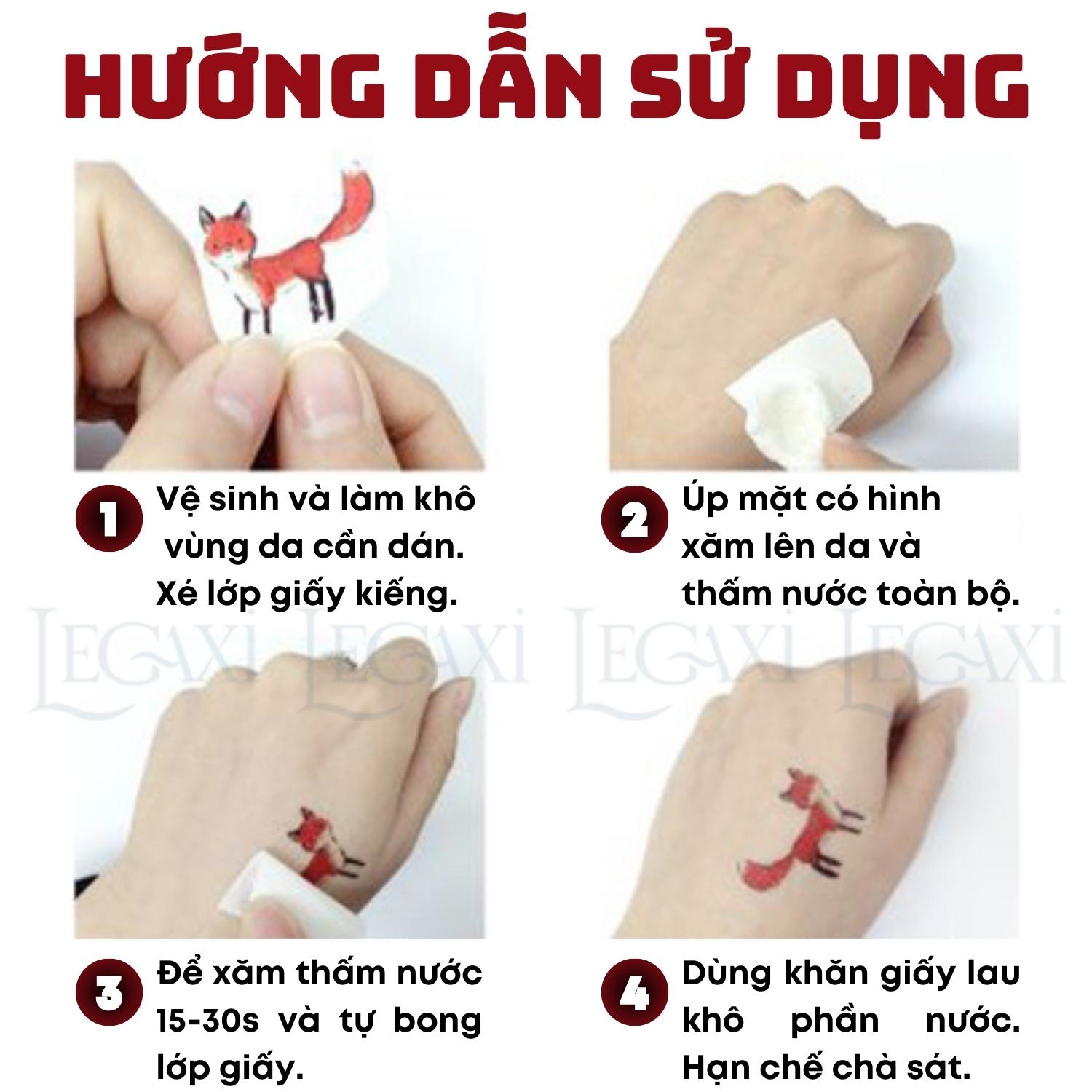 Hình xăm giả kinh dị hóa trang phát sáng hoa hồng đầu lâu nhện vết sẹo vết khâu chảy máu tròng mắt vết chân tay Legaxi