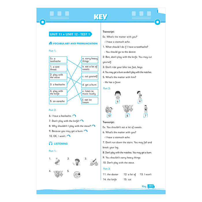 Big 4 Bộ Đề Tự Kiểm Tra 4 Kỹ Năng Nghe - Nói - Đọc - Viết Tiếng Anh Lớp 5 Tập 2
