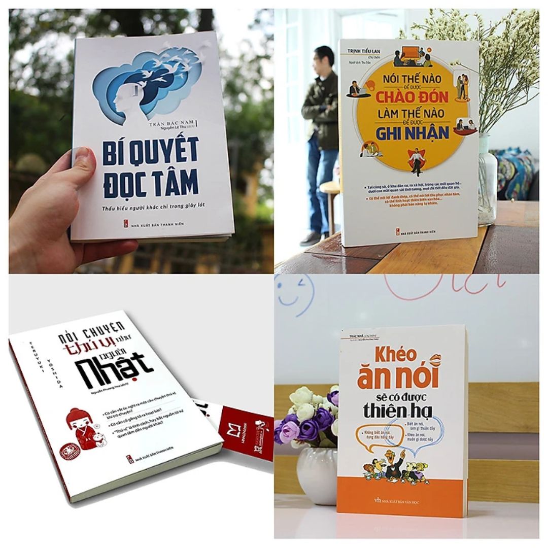 Combo sách: Bí quyết đọc nội tâm + Khéo ăn nói sẽ có được thiên hạ + Nói chuyện thú vị như người Nhật + Nói thế nào để được chào đón