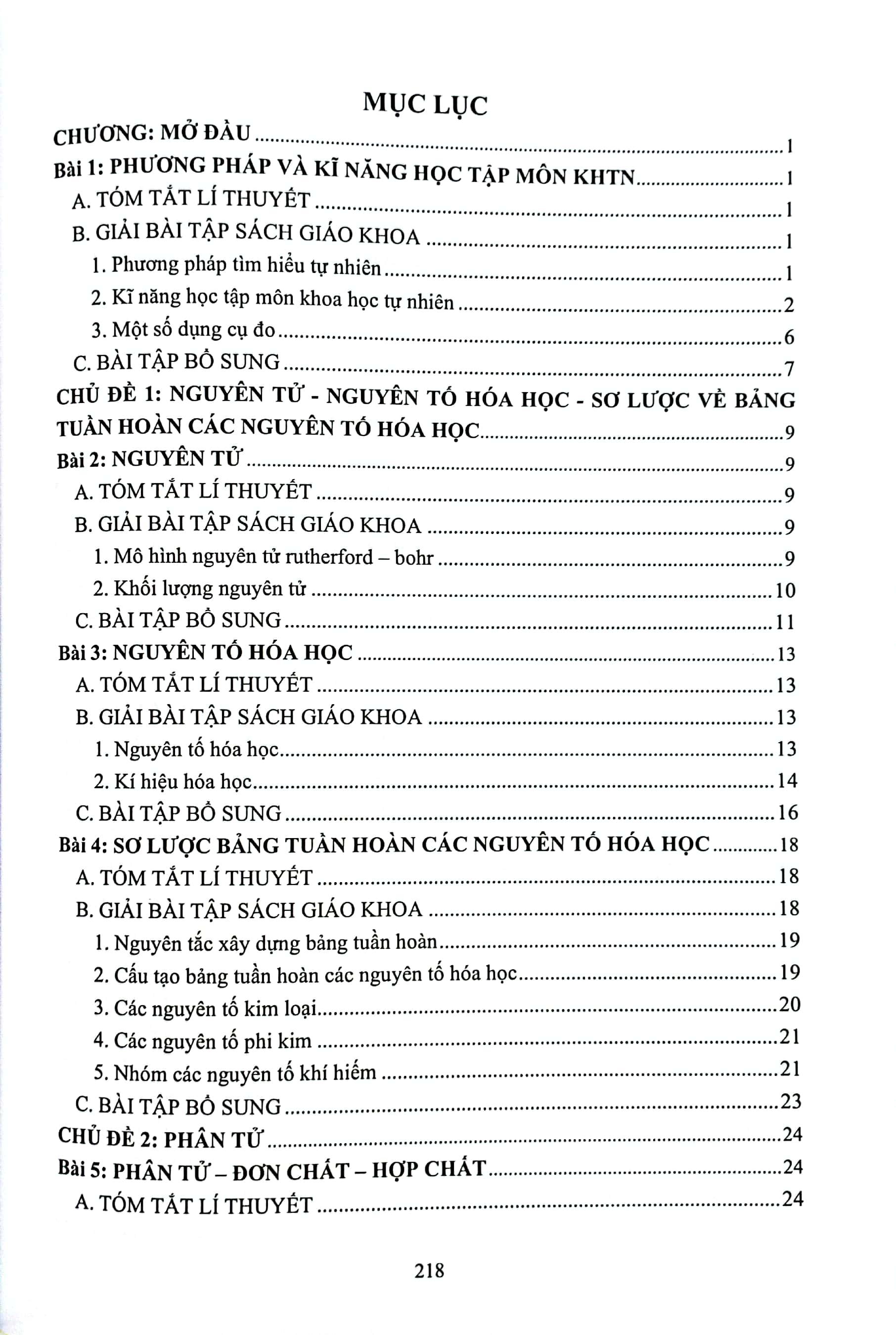 Hướng Dẫn Giải Bài Tập Khoa Học Tự Nhiên 7