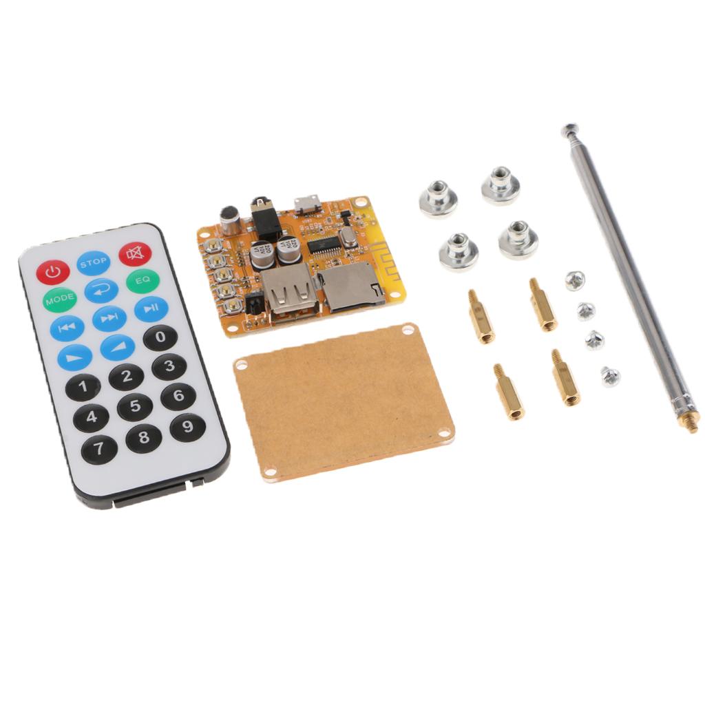 MP3 Decode Board with Remote&Cable DIY Bluetooth Module Aux Audio Player