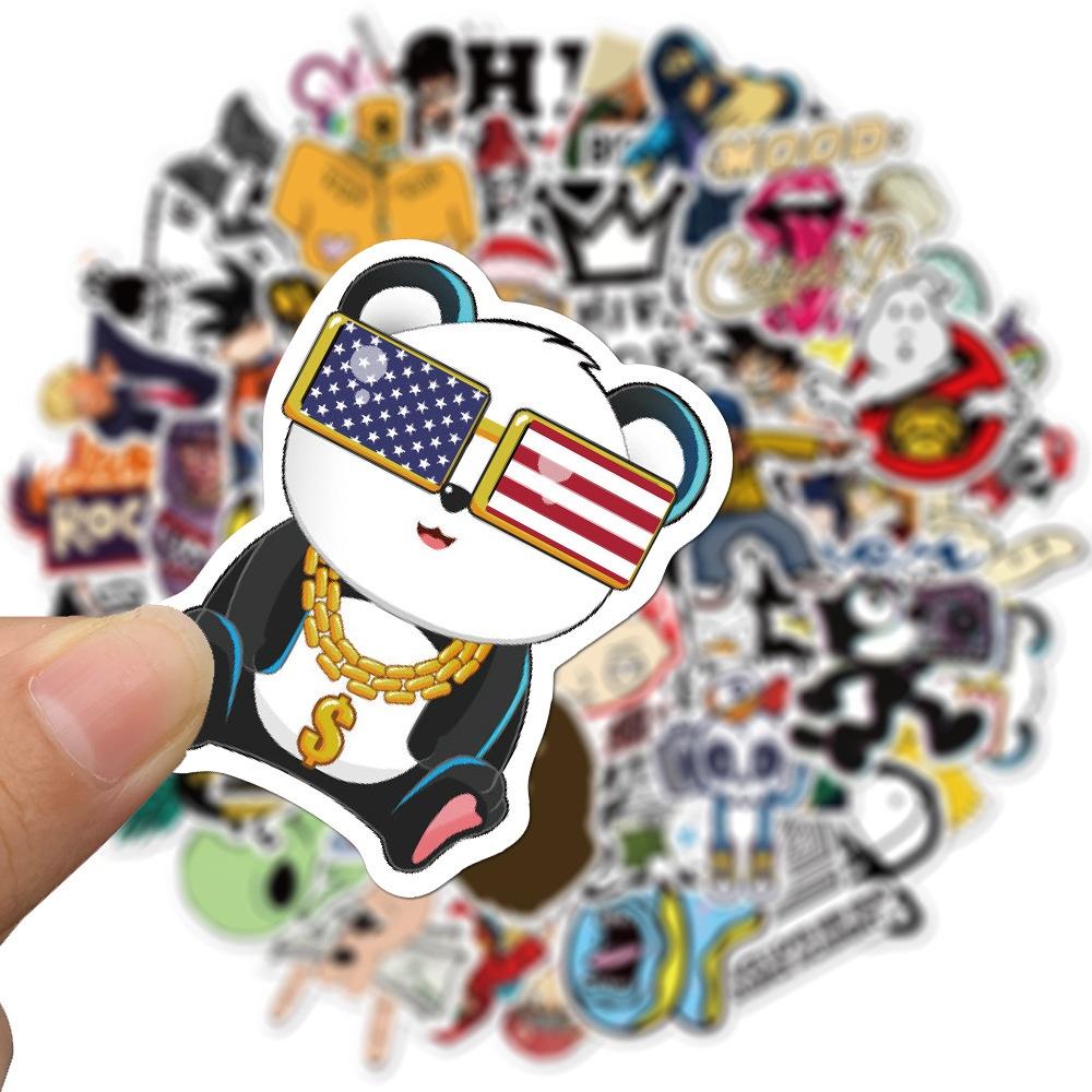 Set 100 Cái STICKER HIP HOP Đường Phố Chống Thấm Nước Trang Trí Điện Thoại , Laptop , Vali Siêu Cute