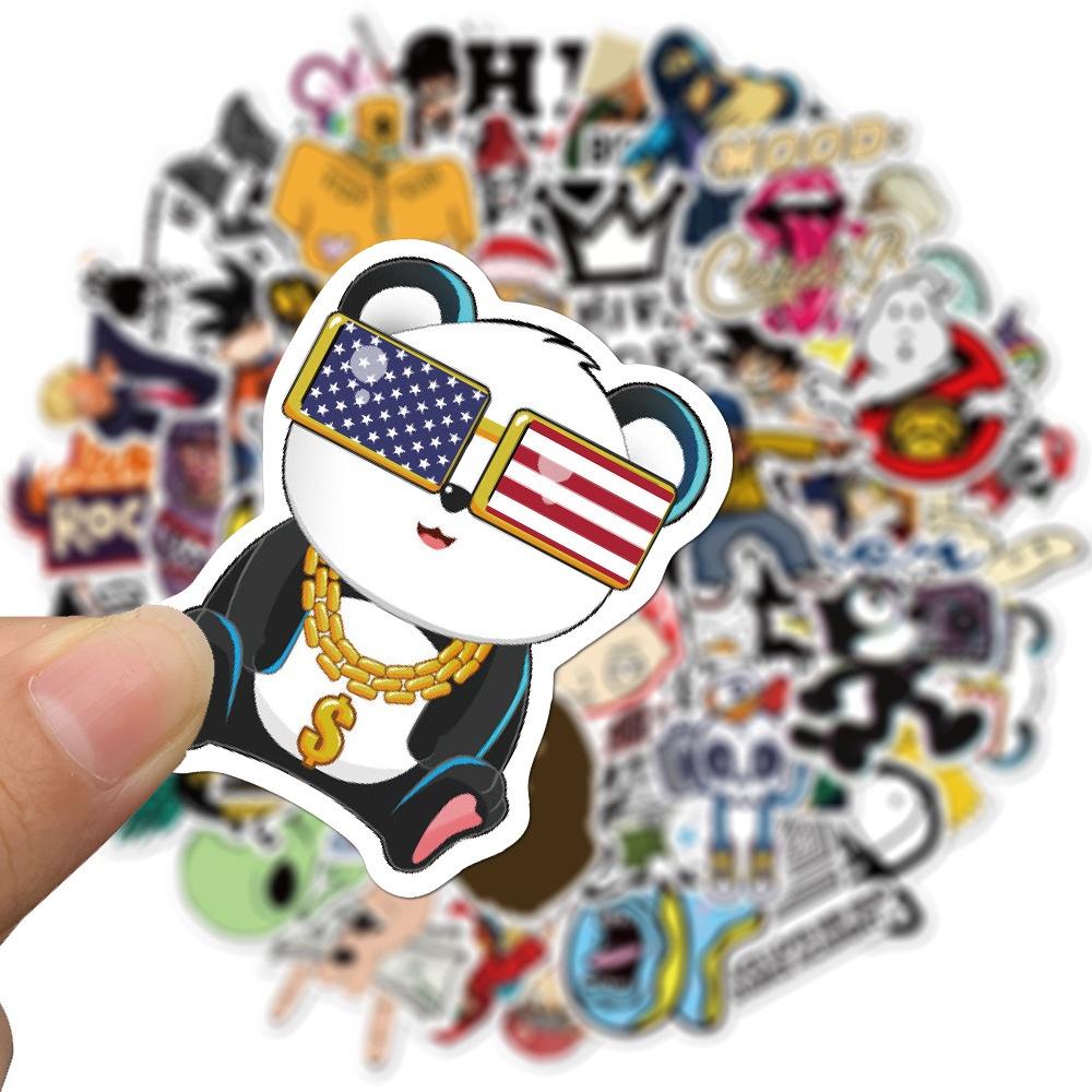 Set 100 Cái STICKER HIP HOP Đường Phố Chống Thấm Nước Trang Trí Điện Thoại , Laptop , Vali Siêu Cute