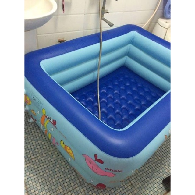Bể bơi phao cho bé summer baby KT 180*140*60(cm) (kèm 1 lọ keo và 2 miếng dán) (tặng kèm máy bơm điện)