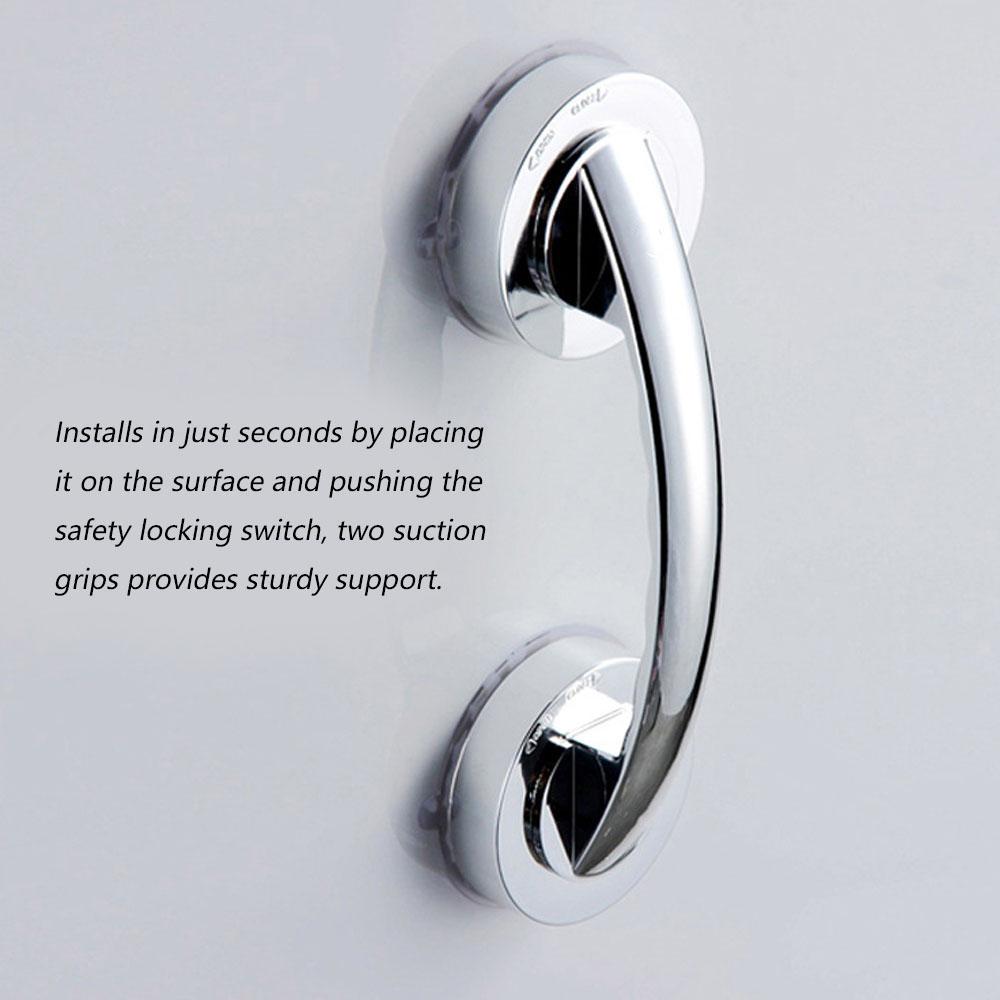 No-punching Bathroom Suction Cup Handle Grab Bar for Shower Room Safety Door Handle Anti-slip Handrail Bathroom Grab