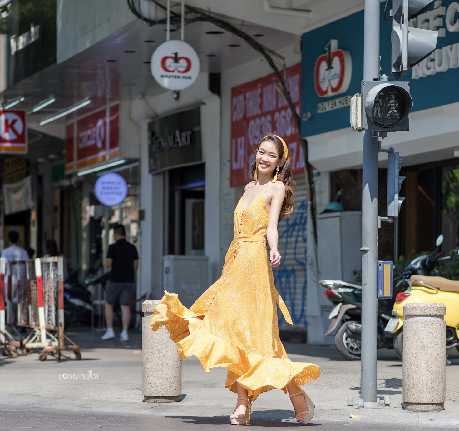 ĐẦM MAXI 2 DÂY CAO CẤP NÚT BỌC 4 MÀU - M