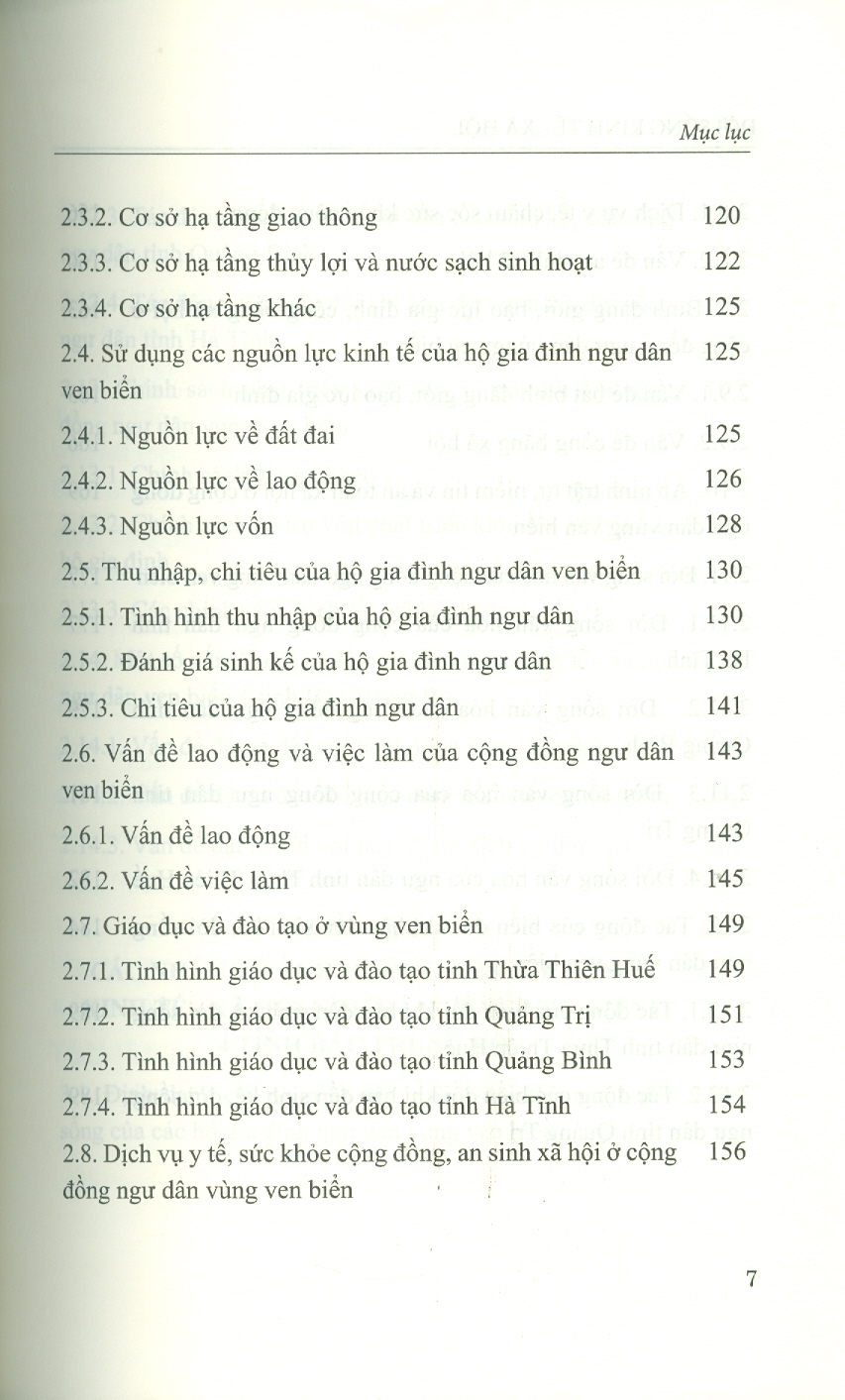 Đời Sống Kinh Tế - Xã Hội Ngư Dân Vùng Ven Biển Bắc Trung Bộ (Sách Chuyên Khảo)