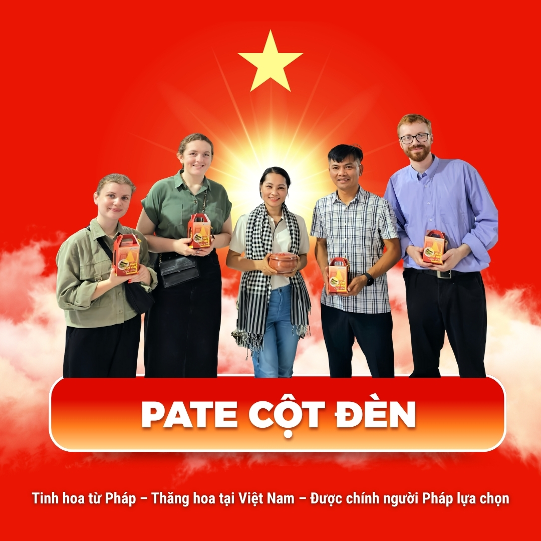 Xách Hộp Quà 3 Lon - Pate Cột Đèn Hải Phòng Sovifood - Nhiều Thịt, Ít Gan – 570G