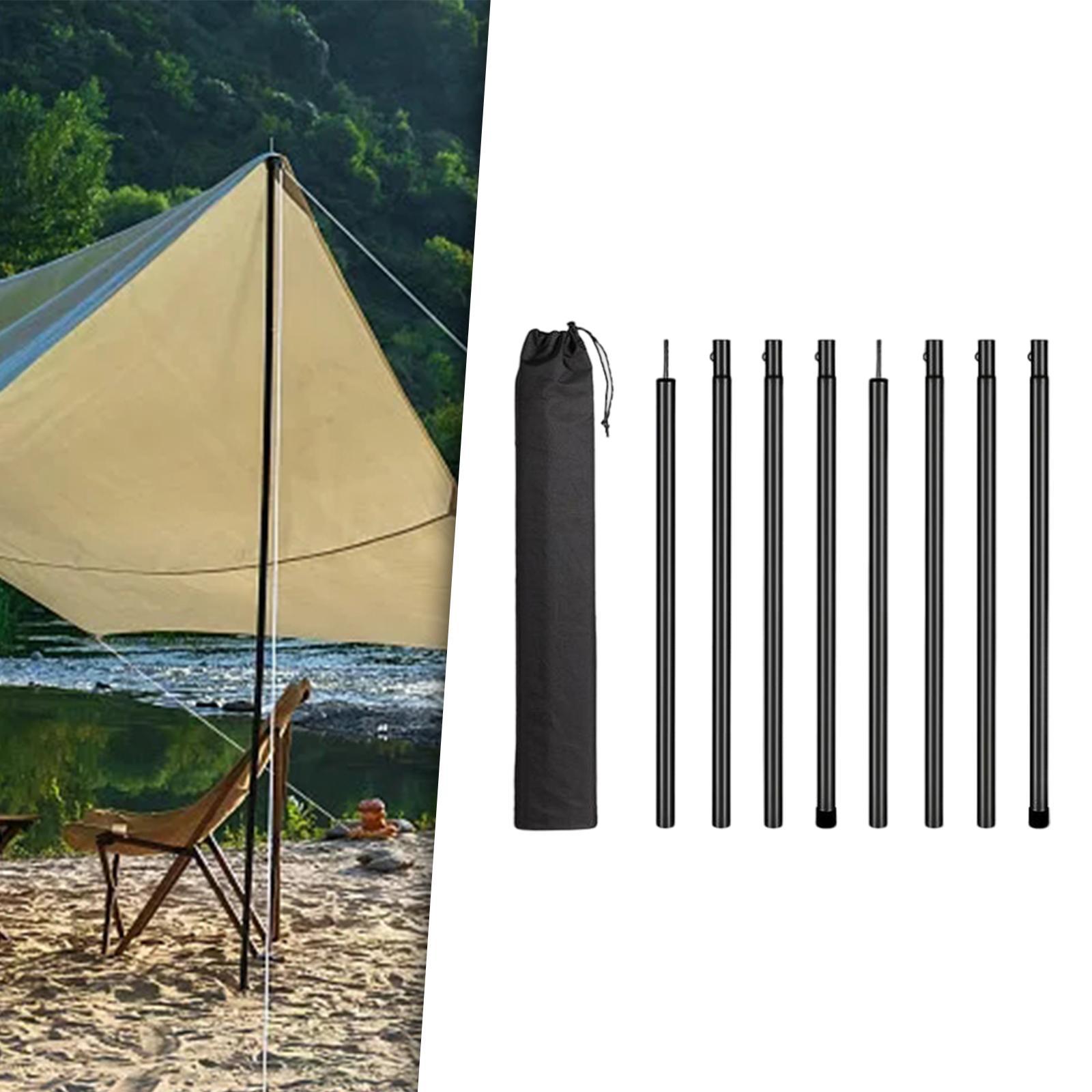 Tent Poles Canopy Pole Telescopic Tarp Poles for Tarp Camping Tent Hiking
