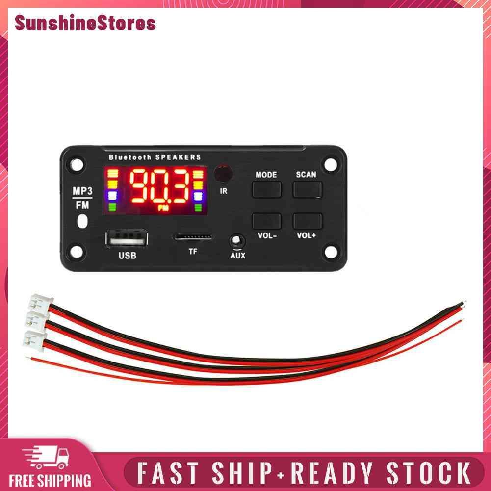 ☼Yimumiya ☼ Bản Mạch Giải Mã Máy MP3 12V Bluetooth 5.0 2 X 40W 80W Chuyên Dụng Cho Xe Hơi