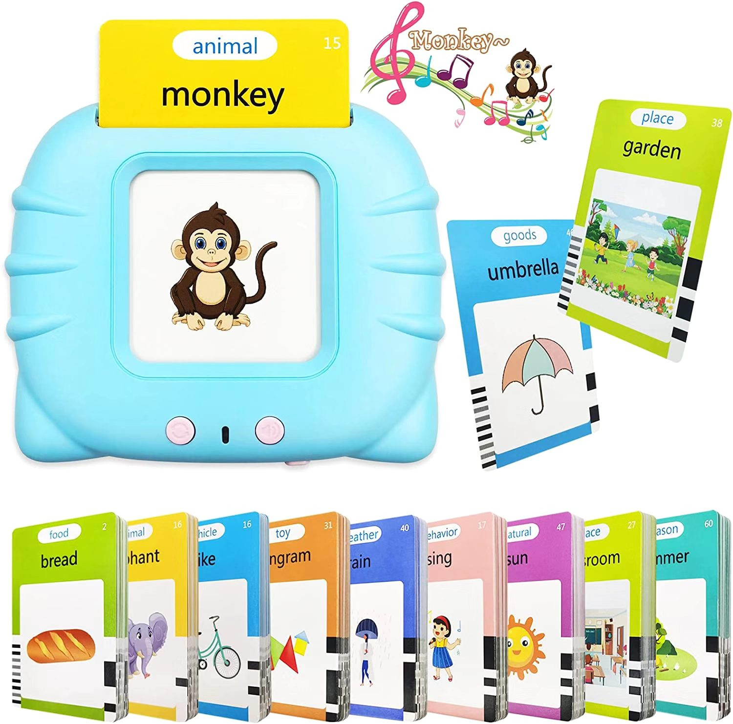 Máy đọc thẻ song ngữ Anh Việt, Máy đọc thẻ tiếng Anh loại 255 thẻ Flashcard 510 từ vựng