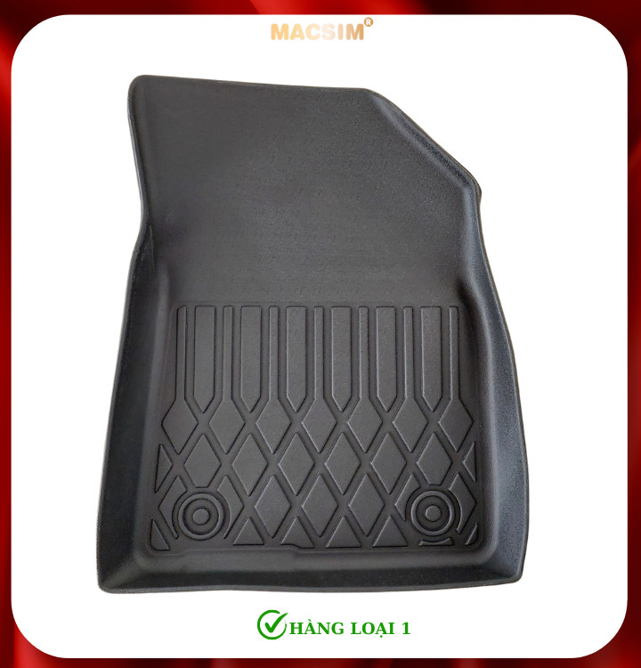 Thảm lót sàn xe ô tô KIA Seltos 2019 - nay Nhãn hiệu Macsim chất liệu nhựa TPE cao cấp màu đen