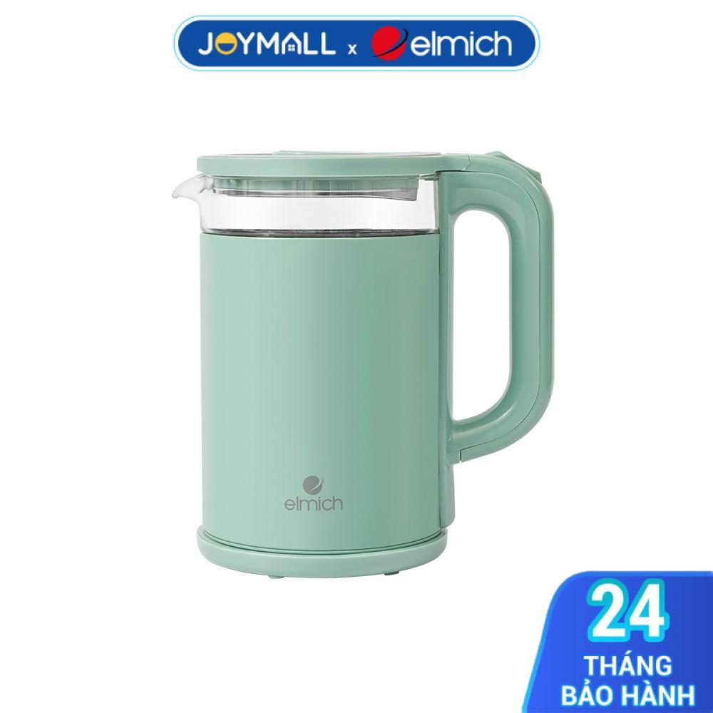 Ấm Đun Siêu Tốc Elmich KEE9141WG 1.8L 2200W, Hàng Chính Hãng, Inox 304, Đế Xoay 360 Độ - JoyMall