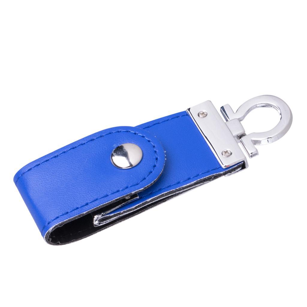 USB 2.0 PU Leather Flash Drive Memory Stick for PC Laptop