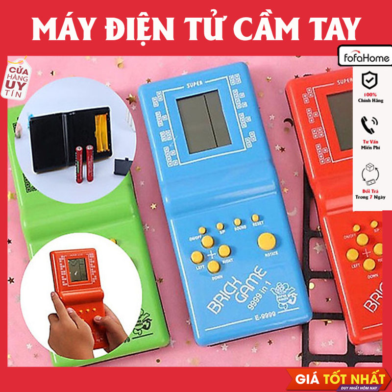 Máy Điện Tử Xếp Hình Cầm Tay Máy Chơi Điện Tử Xếp Gạch Máy Chơi Game Xếp Hình Huyền Thoại 8x9x - Giao Màu Ngẫu Nhiên Hàng Nhập Khẩu