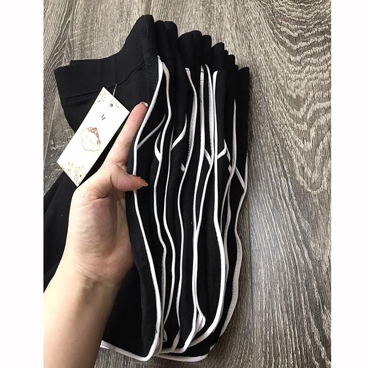Quần đùi nữ Choobe hình thêu cạp chun co giãn tốt short năng dáng suông trơn mặc nhà QS02