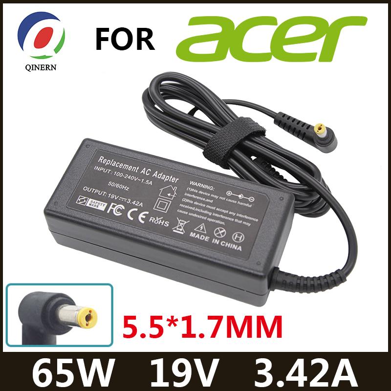 Adapter Sạc Laptop AC 19V 3.42A 65W 5.5*1.7mm Cho Acer Aspire 5315 5630 5735 5920 5535 5738 6920 6530G 7739Z Nguồn điện Màu sắc: với phích cắm EU