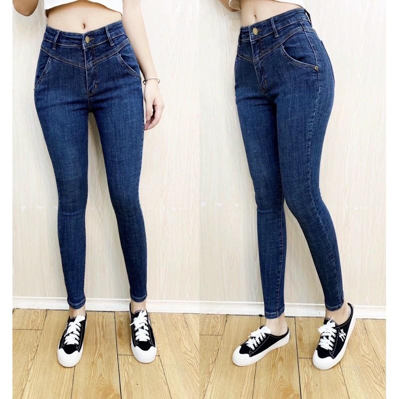 QUẦN BÒ ÔM LƯNG CAO CHẤT MỀM GIÃN 1 nút - ảnh thật shop chụp