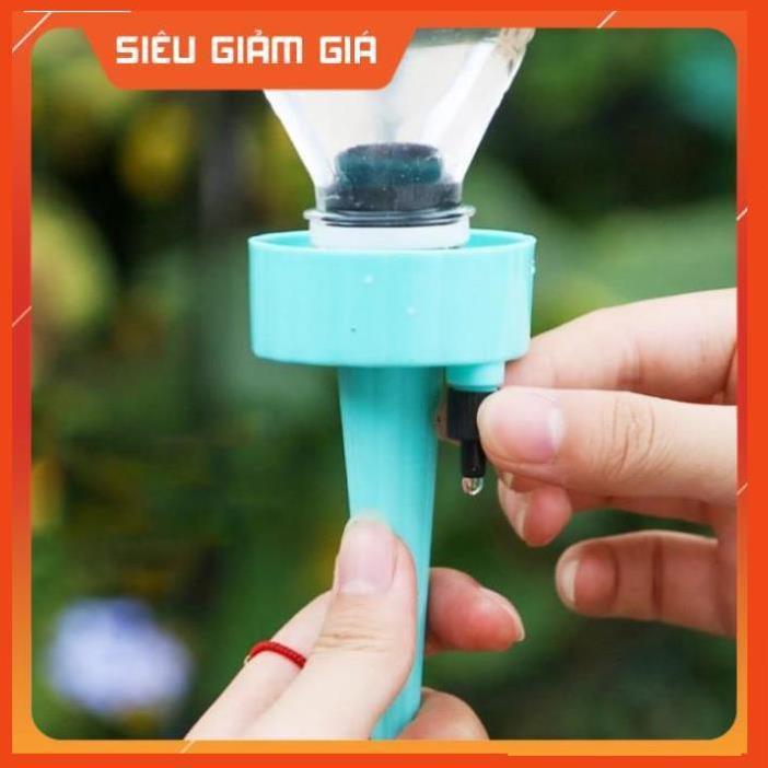 Set 12 que cắm tưới cây nhỏ giọt (gắn chai coca, pepsi, dễ dàng điều chỉnh lượng nước tưới cây cảnh) 206801