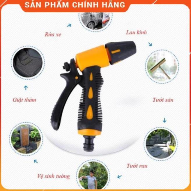 Vòi tưới cây rửa xe️Evoucher️ Vòi xịt nước tăng áp thông minh rửa xe, tưới cây có đầu xoay tiện lợi M319622162236224