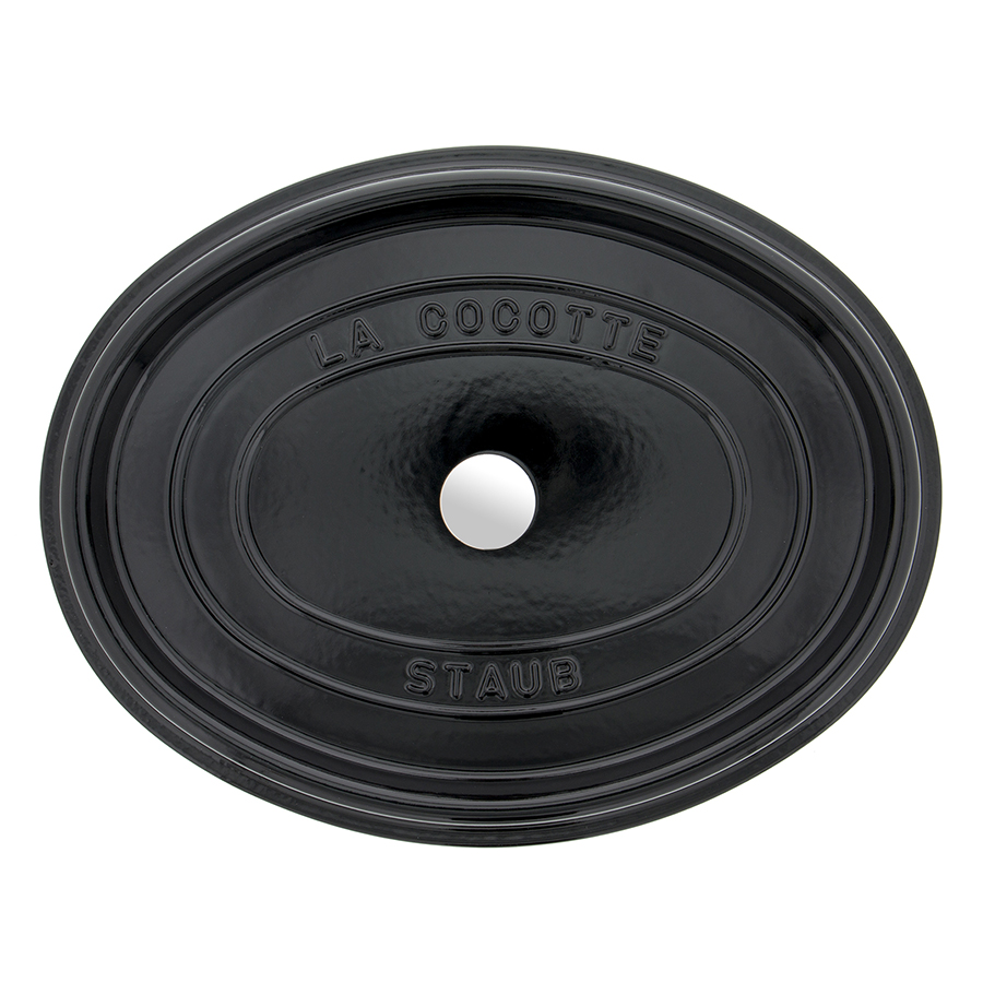 Nồi gang oval Staub đen 31cm