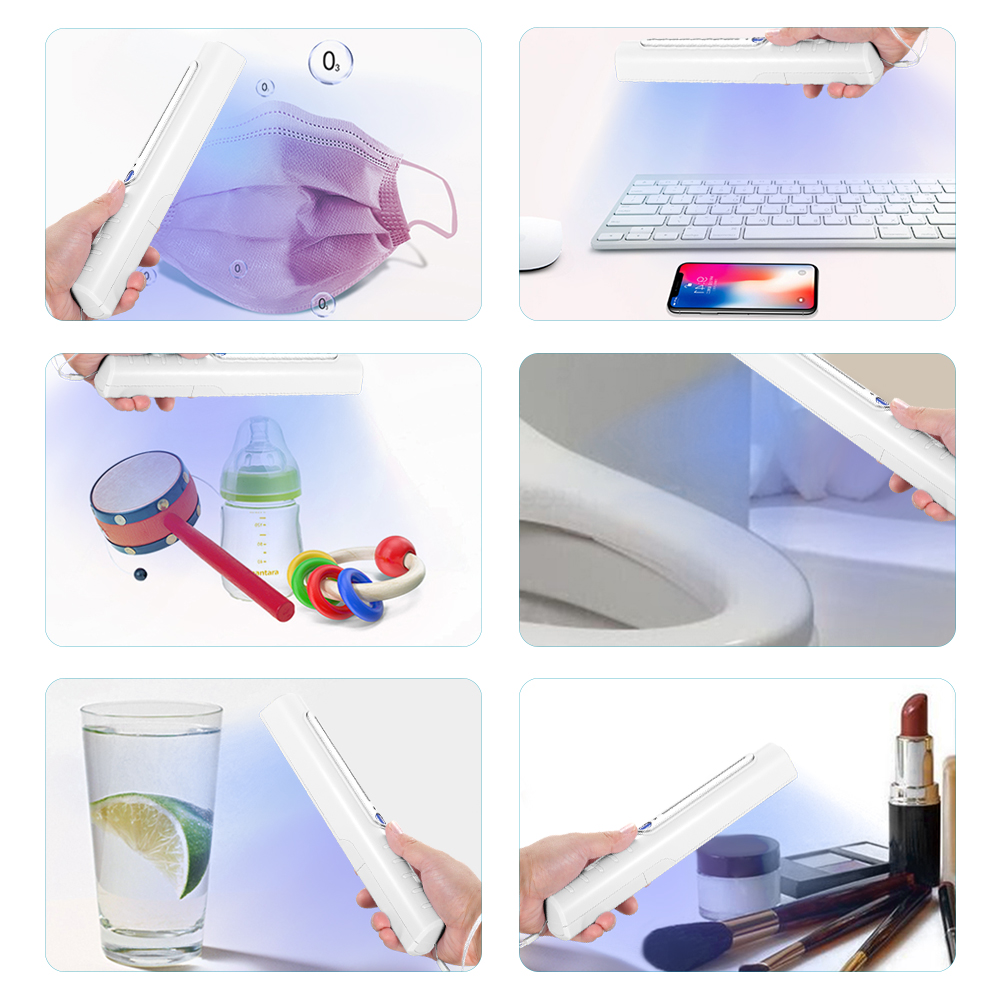 Đèn UV cầm tay có dây buộc, nhẹ và di động, thích hợp sử dụng tại nhà, cơ quan hoặc du lịch