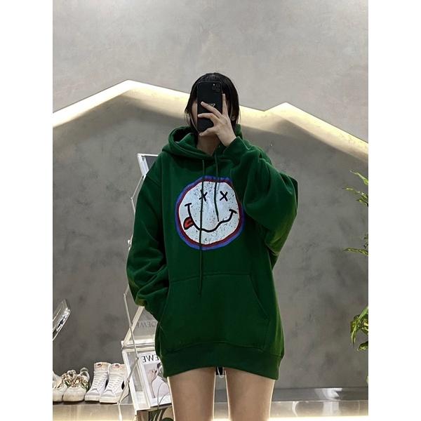 Hoodie xanh ve chai hoodie nỉ ngoại dày dặn in nhiều hoạ tiết