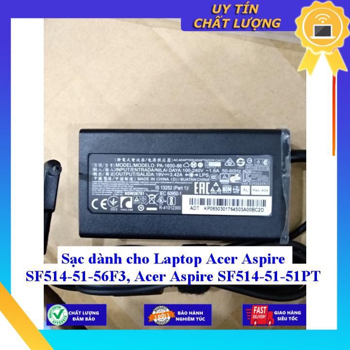 Sạc dùng cho Laptop Acer Aspire SF514-51-56F3 Acer Aspire SF514-51-51PT - Hàng Nhập Khẩu New Seal