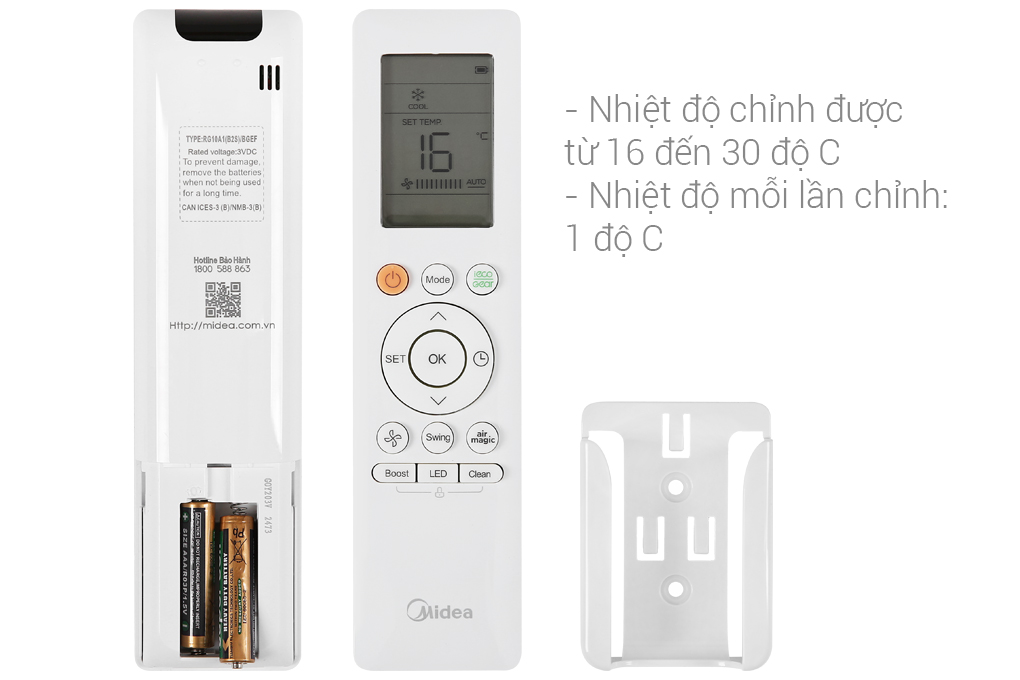 Điều Hòa Midea 9000Btu 1 Chiều Inverter MSAG-10CRDN8 - Hàng chính hãng