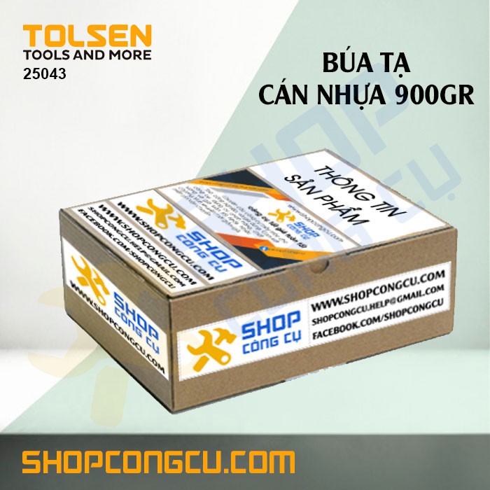 Búa tạ cán nhựa 900g Tolsen 25043