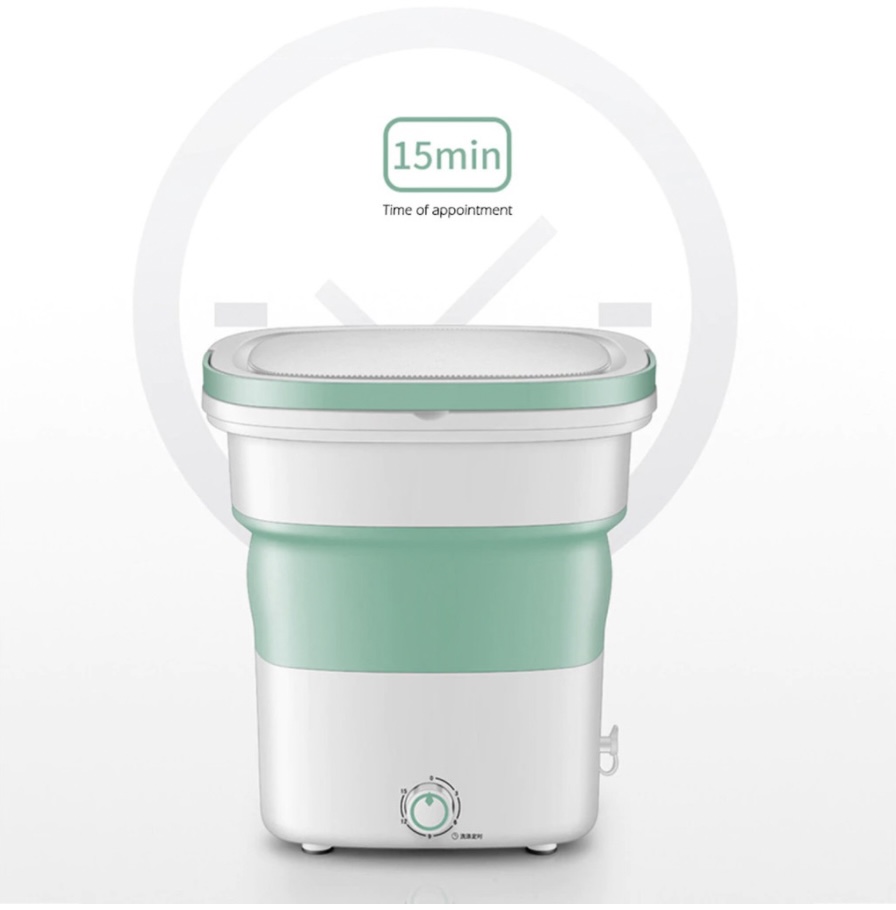 Máy Giặt Sóng Siêu Âm Đảo Chiều Tự Động Có Thể Xếp Gọn