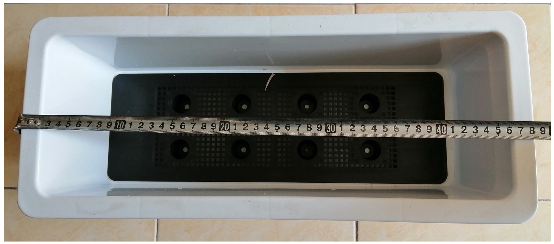 COMBO 5 CHẬU/ KHAY/ MÁNG NHỰA TRỒNG RAU, TRỒNG HOA KÍCH THƯỚC 48X20X16CM - NHIỀU MÀU