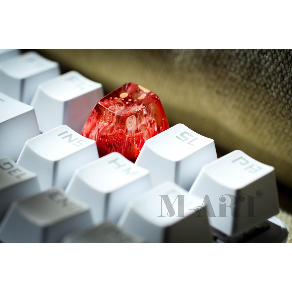 &quot;Nút dành cho Bàn Phím Cơ&quot; chủ đề Red Texture Xuyên Led - Red Texture resin keycap