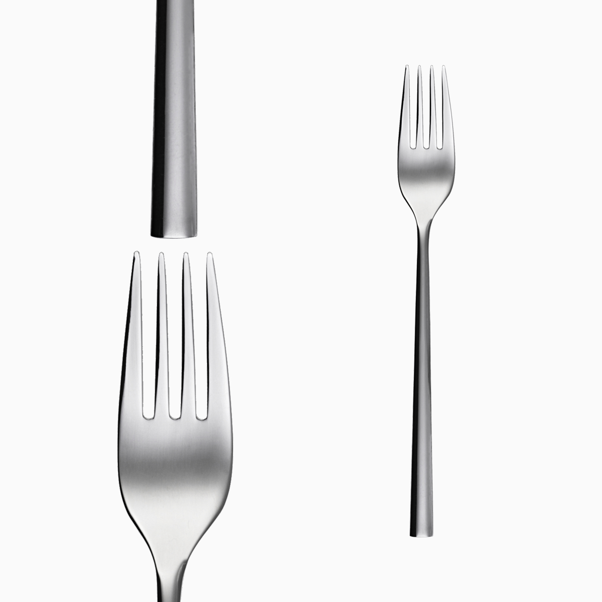 Bộ 6c Nĩa &amp; Dao ăn Inox 304 (Set of 6pcs Table Fork &amp; Knife SS18/10) 107001.002