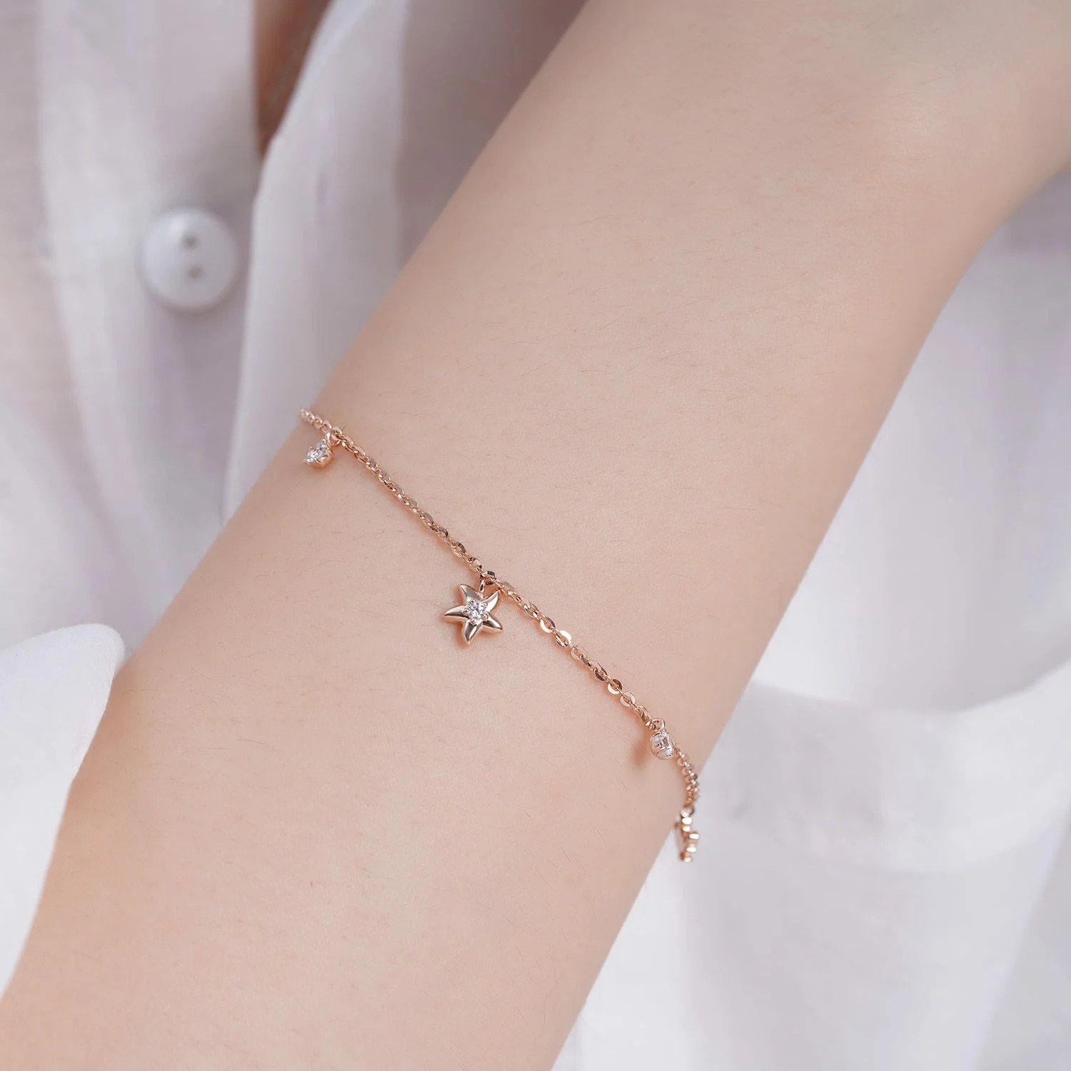 Lắc tay vàng 14k LLF136 Huy Thanh Jewelry