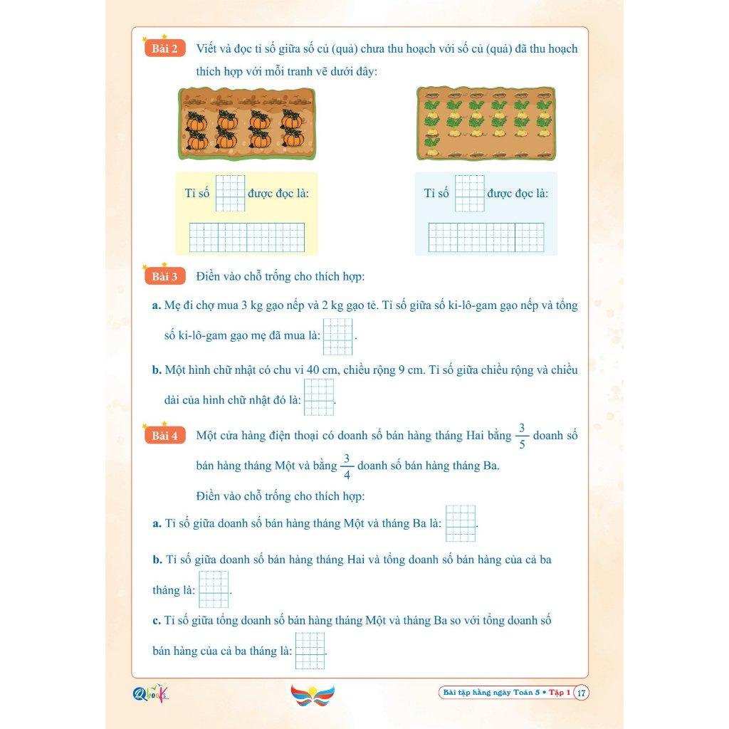 Bài Tập Hằng Ngày Toán 5 - Tập 1 - Cánh Diều - Bản Quyền