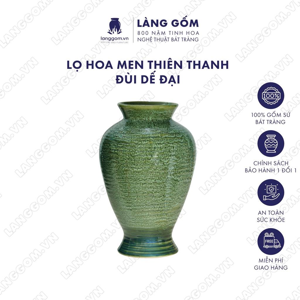 Bình hoa, lọ hoa Gốm sứ Bát Tràng cao cấp Men hỏa biến đùi dế đại dùng làm quà tặng, trang trí - Làng Gốm Bát Tràng