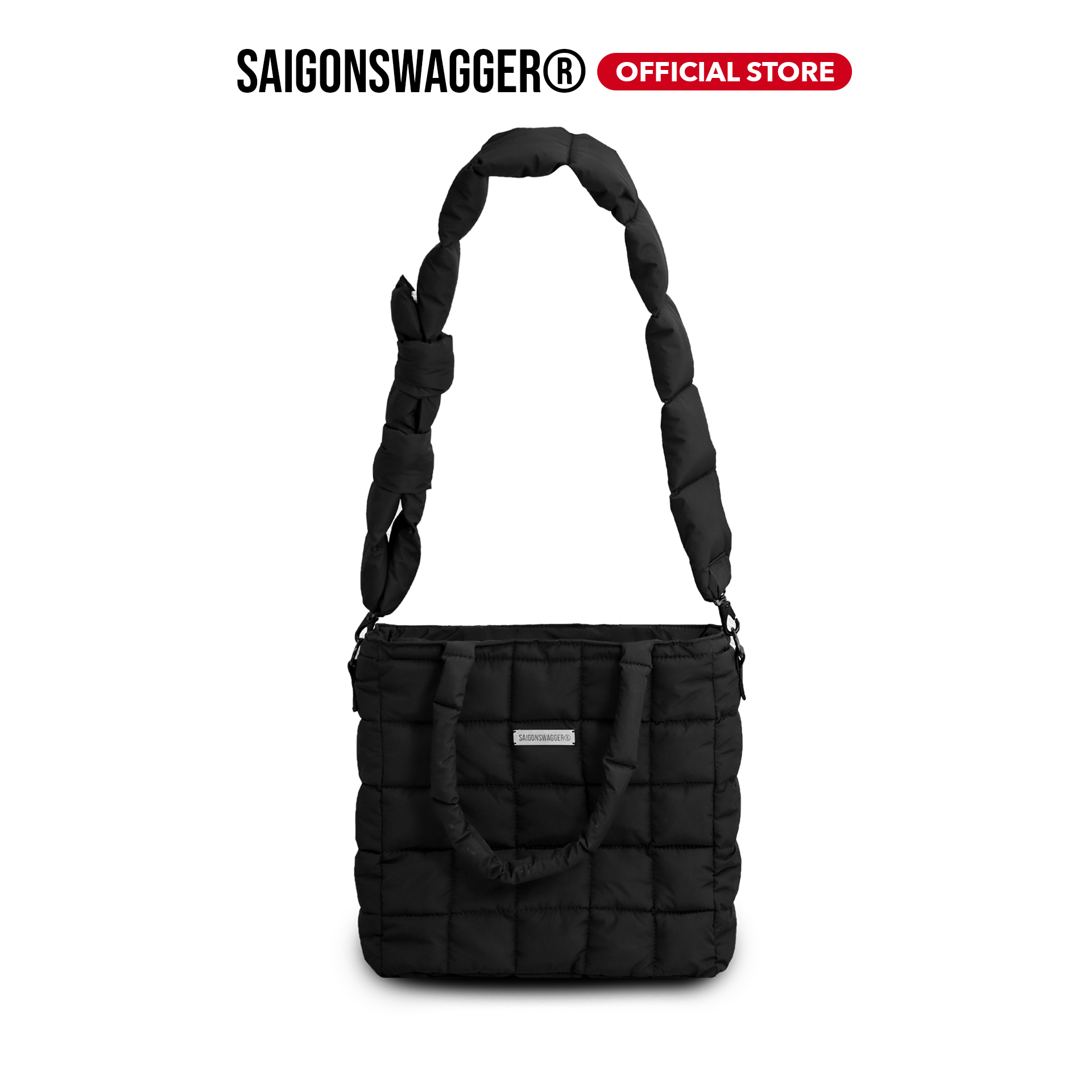 Túi Tote Chần Bông SAIGON SWAGGER NOIR PUFFER TOTE BAG