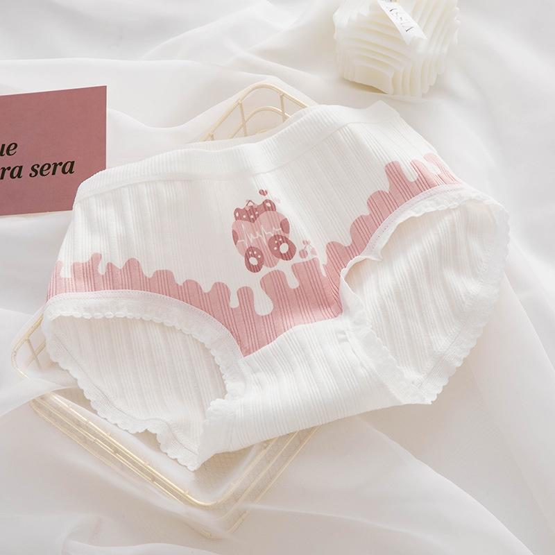 Quần Lót Nữ Cotton Hình Tim-Cherry Ngang Eo Thời Trang . Hàng Loại Đẹp.