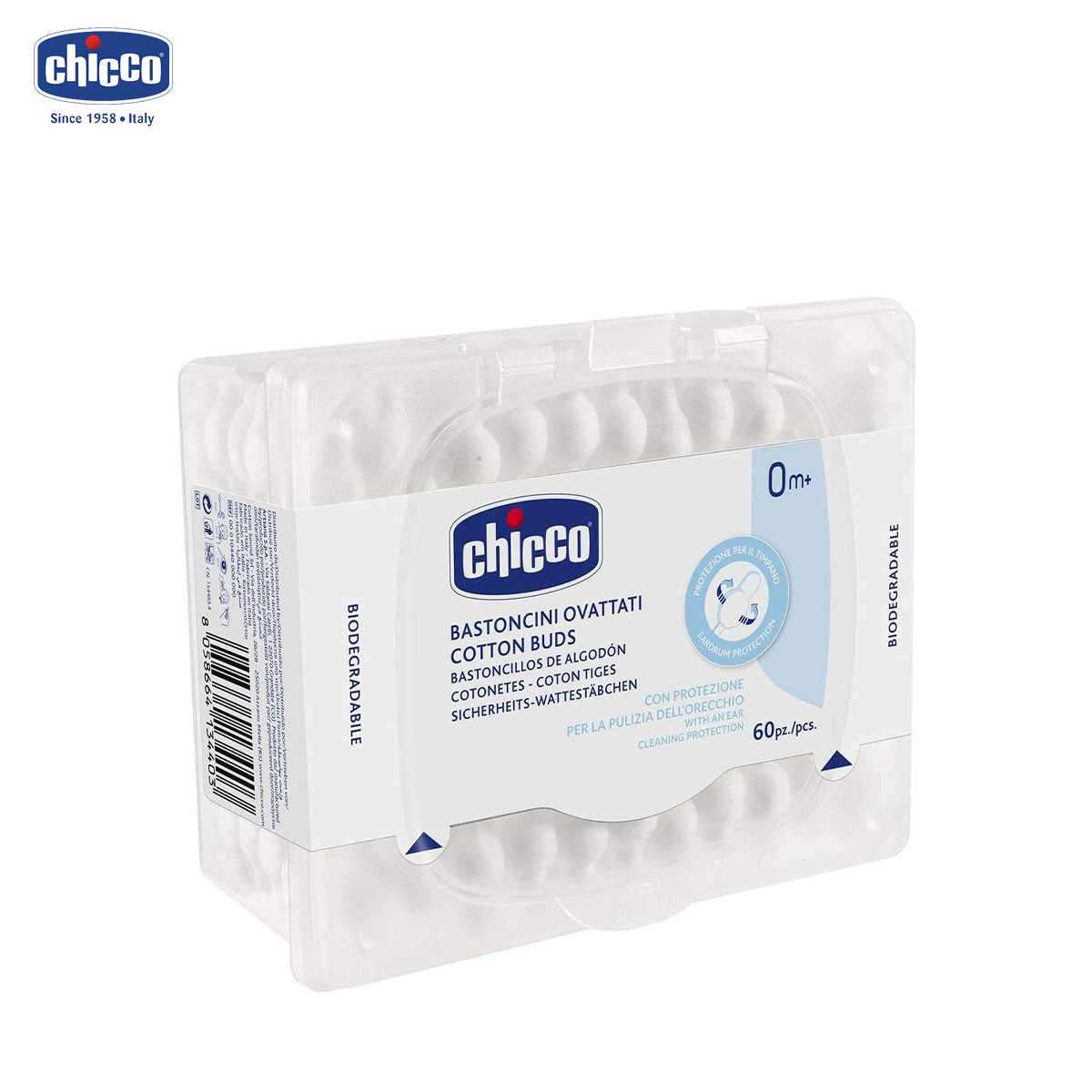 Tăm bông hồ lô cho trẻ sơ sinh Chicco 0M+