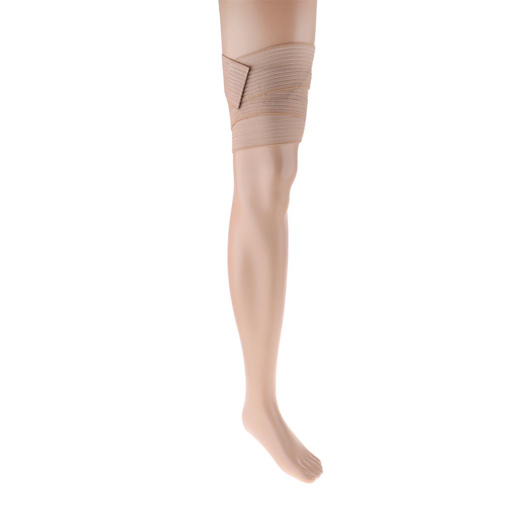 2x Elastic Compression Bandage Wrap-Strap Support for Legs,Thighs,Knee,Calf Leg