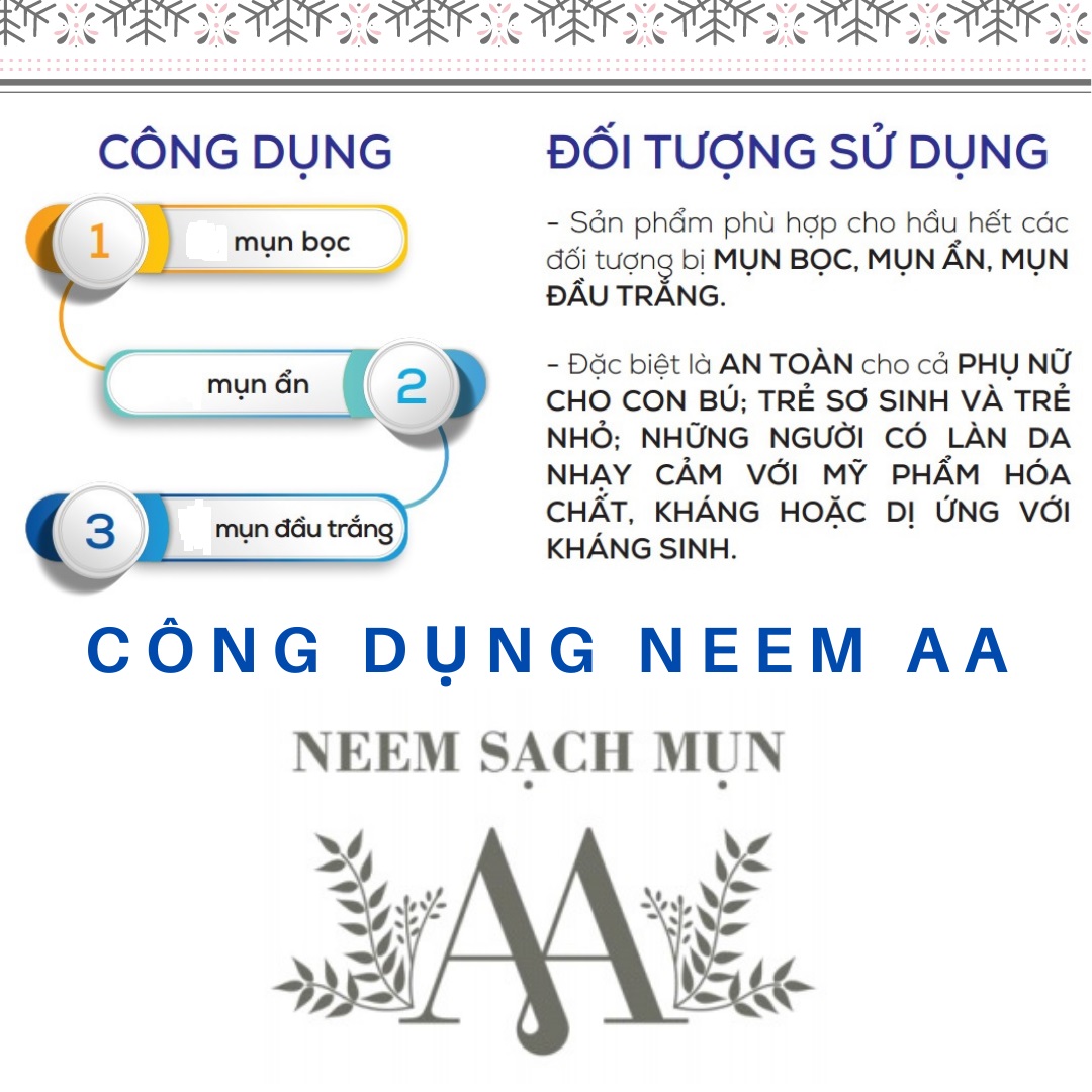 Neem sạch mụn AA (5ml)