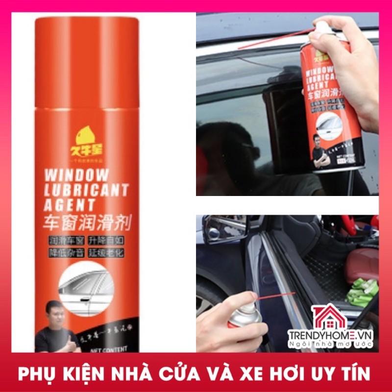 Chai Xịt chống Kẹt kính lão hoá cao su bảo dưỡng làm mới bôi trơn gioăng kính, bôi trơn cửa nóc ô tô chuyên dụng