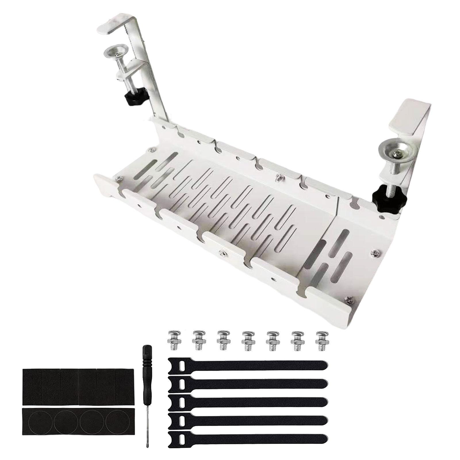 Under Desk Cable Organizer Sturdy Desk Cable Tray for Bedrooms Restaurants