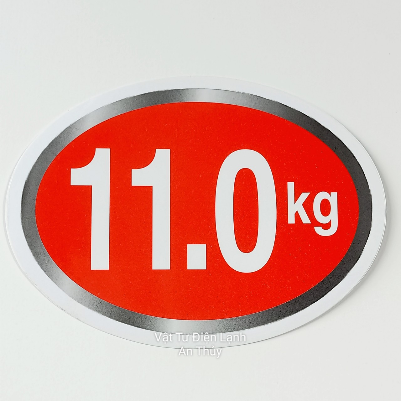 Combo 10 tem 11.0kg dán máy giặt - Tem KG máy giặt - Tem số máy giặt - Tem trang trí máy giặt - Tem trọng lượng máy giặt