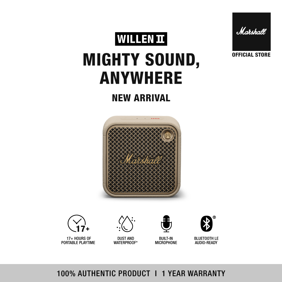 [NEW ARRIVAL] Loa Bluetooth Marshall Willen II Portable - Hàng chính hãng